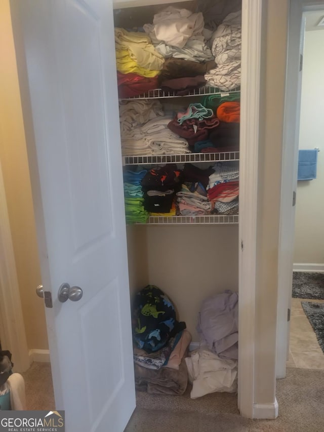 view of closet