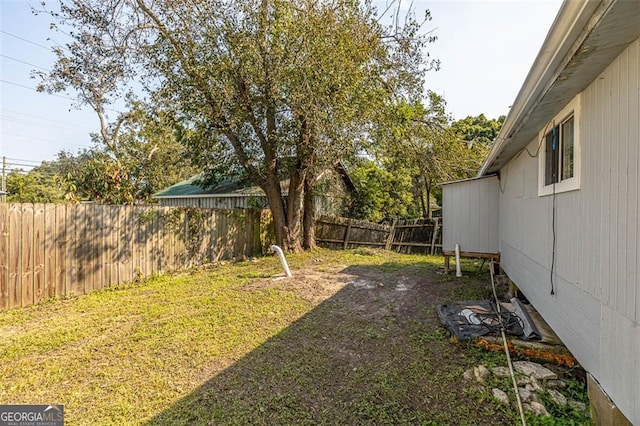 3682 Brantley Ave, Brunswick, GA 31520 - view of yard with a fenced backyard
