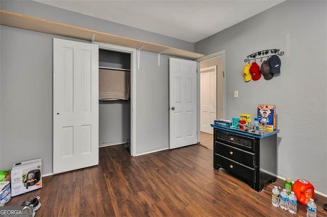 3682 Brantley Ave, Brunswick, GA 31520 - bedroom with baseboards and wood finished floors