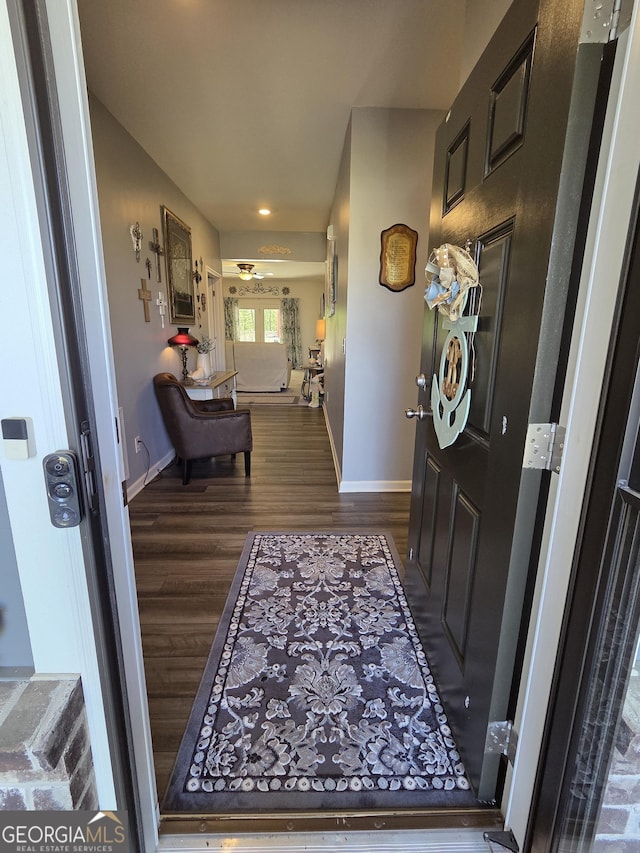288 Mccall Way, Monroe, GA 30655 - foyer featuring baseboards and wood finished floors
