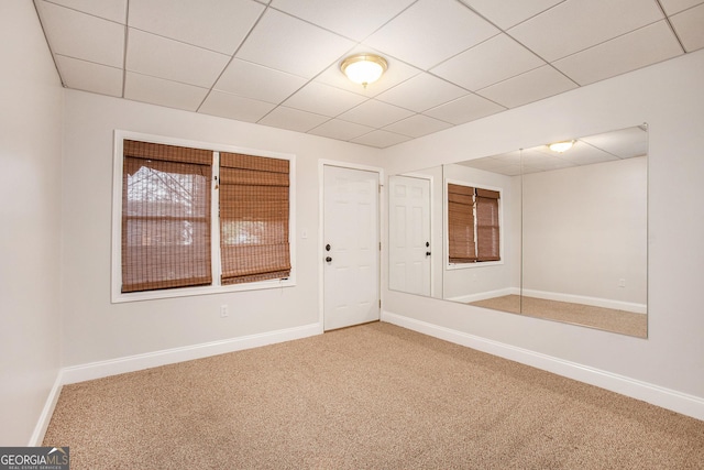 732 Sweet Gum Way, Canton, GA 30115 - carpeted spare room with a drop ceiling and baseboards