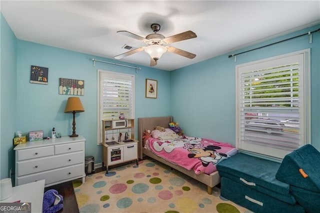 72 Griggs St SW, Marietta, GA 30064 - bedroom with ceiling fan