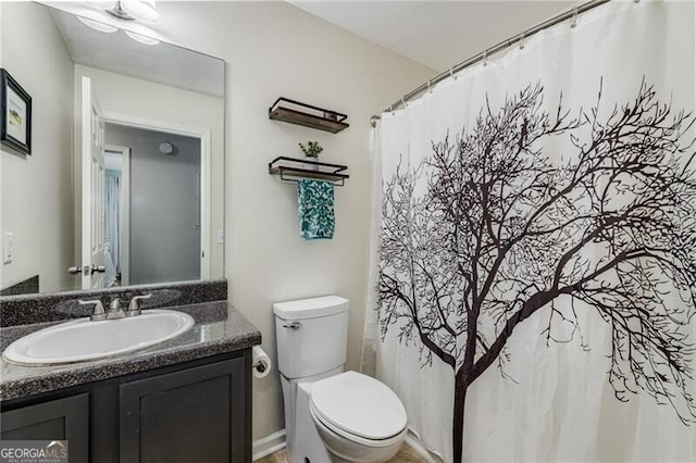 72 Griggs St SW, Marietta, GA 30064 - bathroom featuring vanity and curtained shower