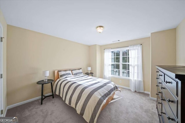 3125 Crooked Stick Dr, Cumming, GA 30041 - bedroom with visible vents, light carpet, and baseboards