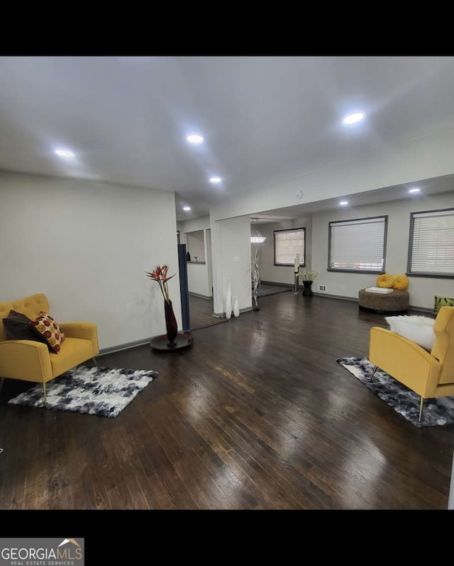 2704 Terratim Ln, Decatur, GA 30034 - workout room featuring wood finished floors and recessed lighting