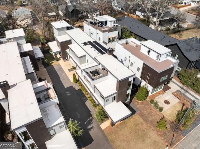 aerial view featuring a residential view
