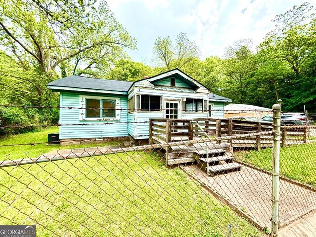 165 Vine St, Athens, GA 30601 - back of house featuring a deck and crawl space