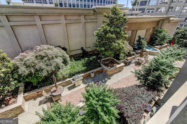 view of yard featuring a patio area