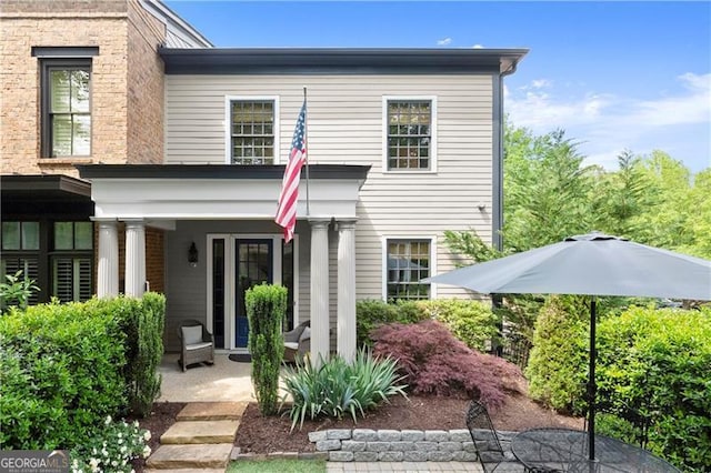 view of front of home
