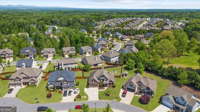 5950 Hidden Ridge Ct, Cumming, GA 30028 - aerial view of property's location with nearby suburban area