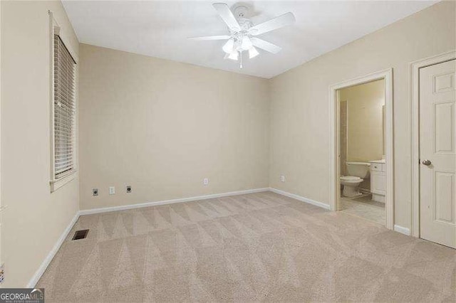 51 Sagemont Ct, Acworth, GA 30101 - unfurnished bedroom with baseboards, ensuite bathroom, visible vents, and carpet