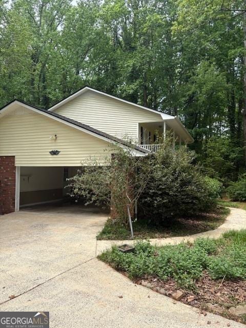 view of side of home