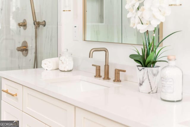 156 Martha Ave NE, Atlanta, GA 30317 - full bath featuring vanity and a marble finish shower