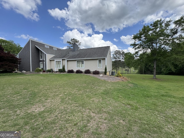 1323 Fairway Dr, Elberton, GA 30635 - exterior space featuring a chimney and a front yard