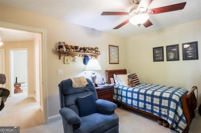 152 Cooper Creek Dr, Dallas, GA 30157 - bedroom featuring carpet floors, a ceiling fan, and baseboards