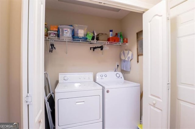 152 Cooper Creek Dr, Dallas, GA 30157 - washroom with washing machine and dryer and laundry area
