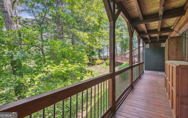 view of deck