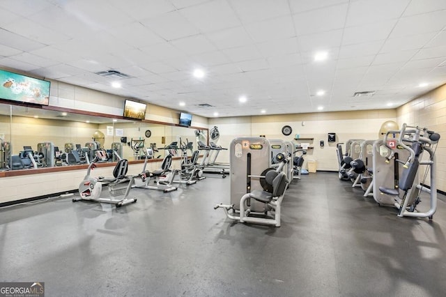 view of gym