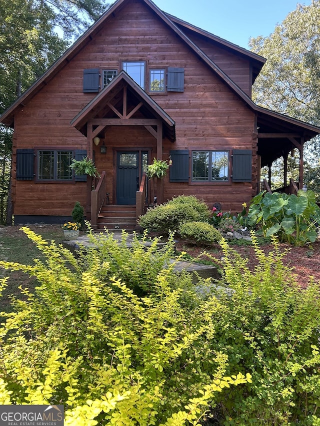 view of front of property