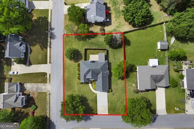 3047 Standing Rock Ct, Lithia Springs, GA 30122 - aerial view with a residential view