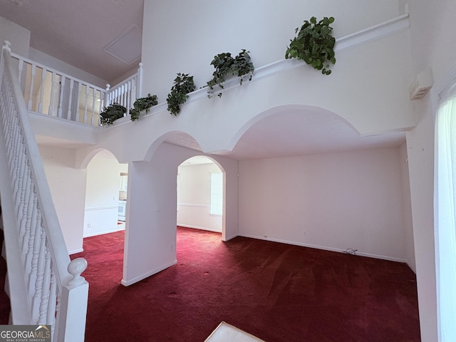 interior space featuring a balcony