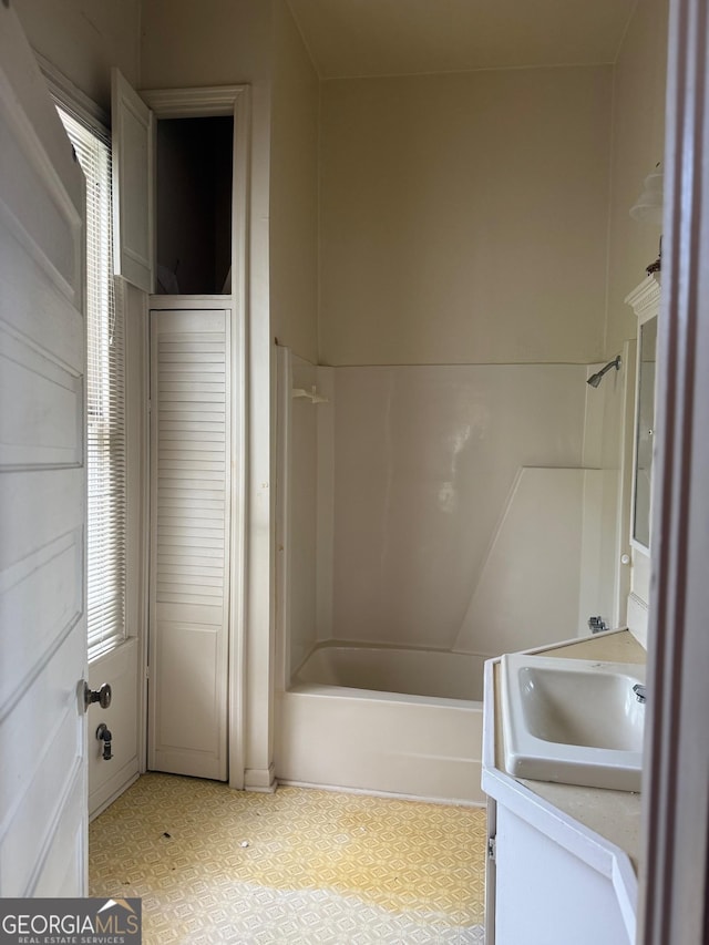 967 Cole St, Macon, GA 31201 - full bathroom featuring vanity, tile patterned floors, and shower / tub combination