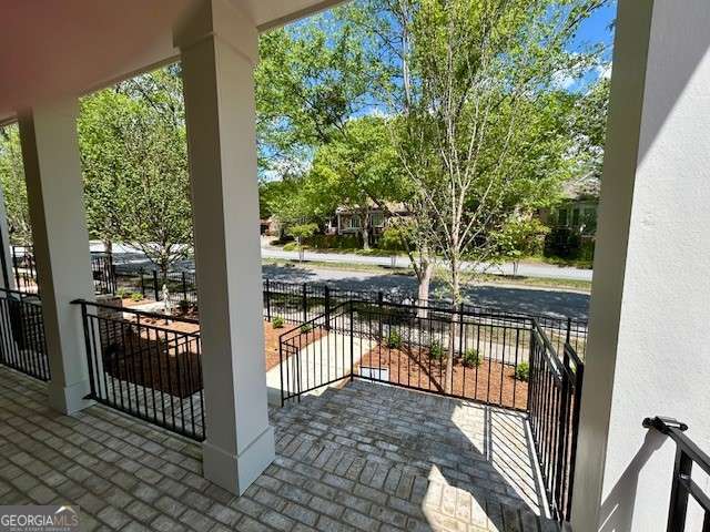 view of patio with a porch