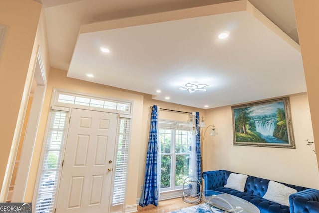 4319 Silver Peak Pkwy, Suwanee, GA 30024 - foyer entrance with recessed lighting