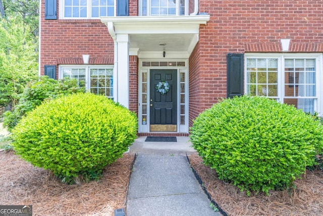 4319 Silver Peak Pkwy, Suwanee, GA 30024 - property entrance featuring brick siding