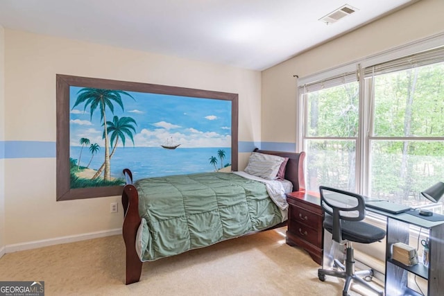 4319 Silver Peak Pkwy, Suwanee, GA 30024 - bedroom featuring baseboards, visible vents, and carpet