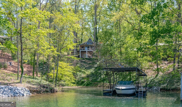 9240 Lisa Cir, Gainesville, GA 30506 - dock featuring a water view