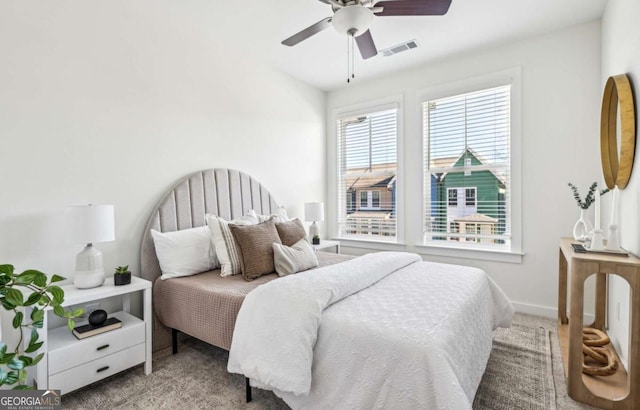 1095 Tucker Ave Unit 207, Atlanta, GA 30310 - bedroom with carpet floors, ceiling fan, and baseboards