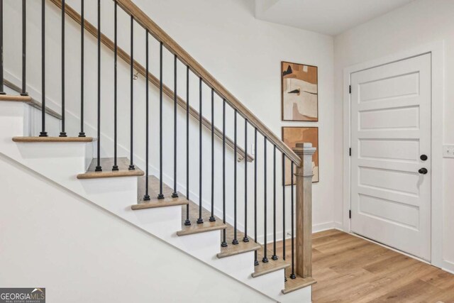 1095 Tucker Ave Unit 207, Atlanta, GA 30310 - entrance foyer featuring wood finished floors and stairs