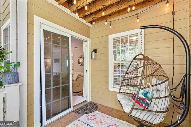 5566 River Heights Xing SE, Marietta, GA 30067 - view of exterior entry featuring a porch