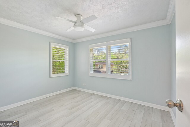 285 Lakemoore Dr NE Unit A, Atlanta, GA 30342 - unfurnished room featuring light wood-style flooring, a textured ceiling, baseboards, and ceiling fan