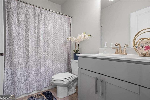 312 Wichita Way, Mcdonough, GA 30253 - full bathroom featuring tile patterned floors, vanity, and toilet