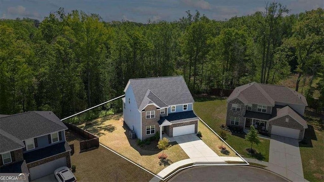 312 Wichita Way, Mcdonough, GA 30253 - aerial view featuring a view of trees