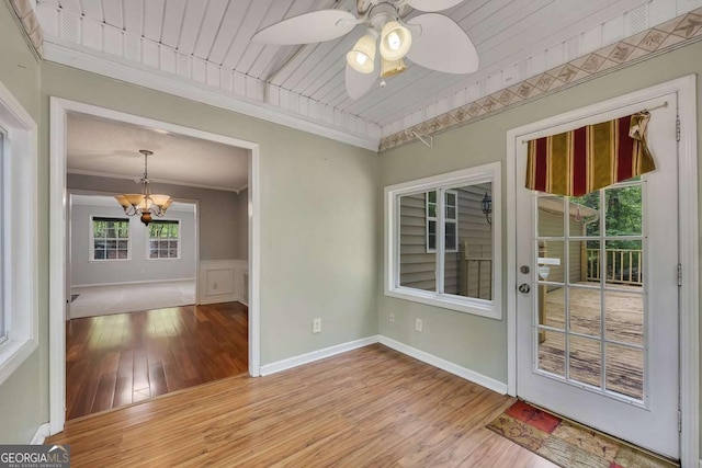 interior space with an inviting chandelier