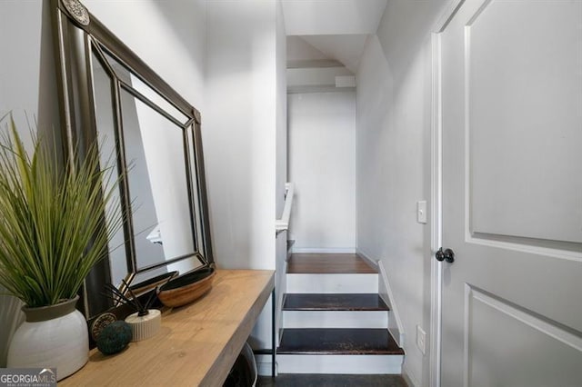 view of staircase