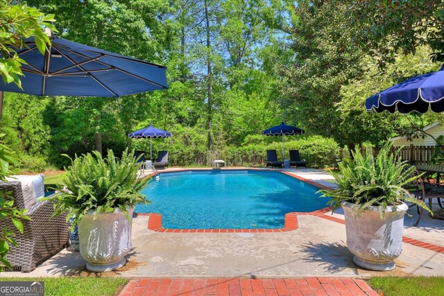 5 Prather Woods Ln, Augusta, GA 30909 - outdoor pool with a patio area