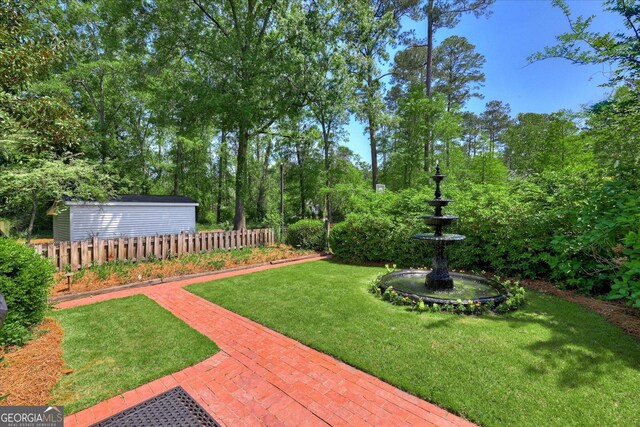 5 Prather Woods Ln, Augusta, GA 30909 - view of yard featuring fence and a patio area