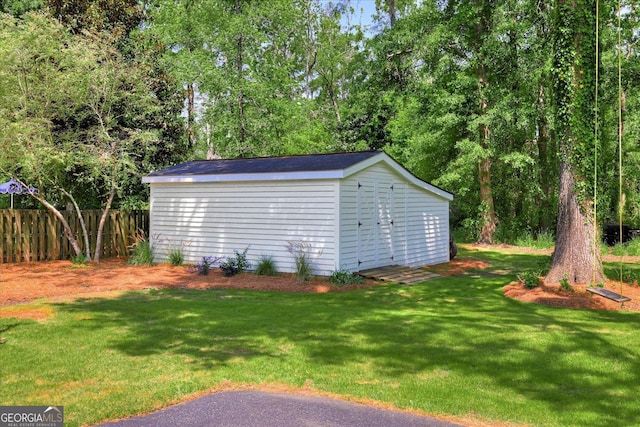 5 Prather Woods Ln, Augusta, GA 30909 - view of shed featuring fence