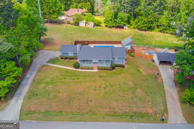 drone / aerial view