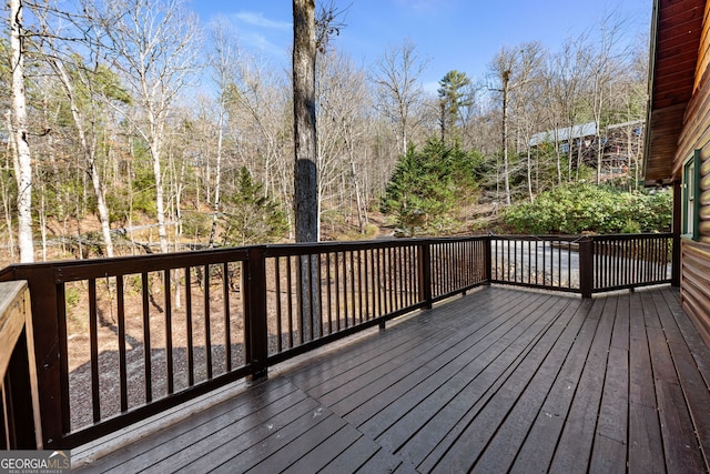 30 The Forest Rd, Blue Ridge, GA 30513 - view of wooden terrace