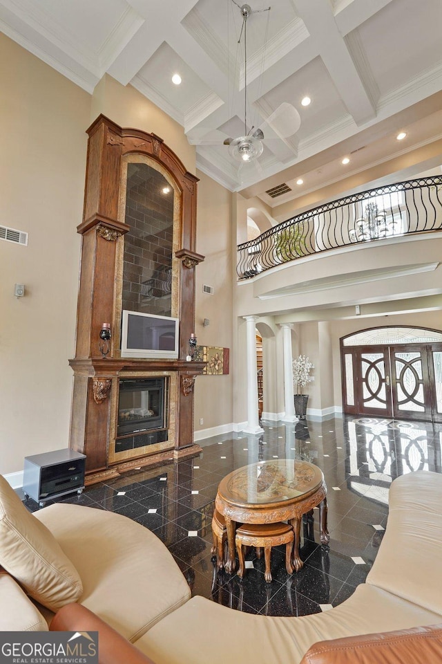 interior space with visible vents