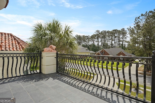 view of balcony