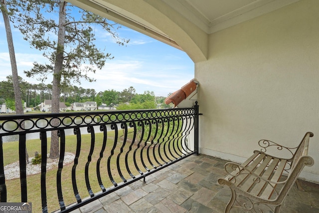 view of balcony