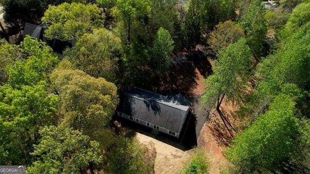 479 Lakeview Dr, Dahlonega, GA 30533 - aerial view featuring a wooded view