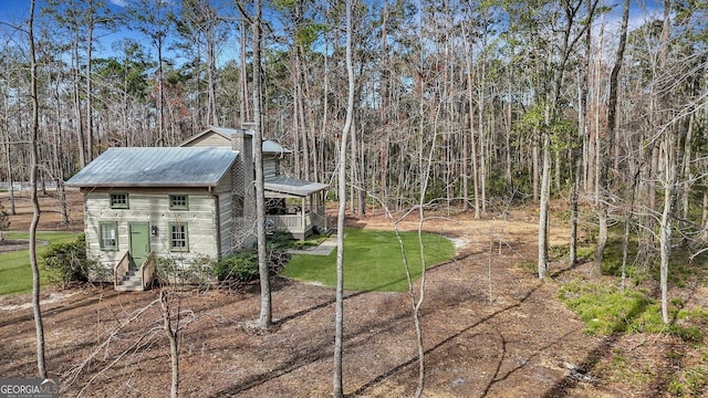 590 Dogwood Way, Richmond Hill, GA 31324 - view of yard with entry steps