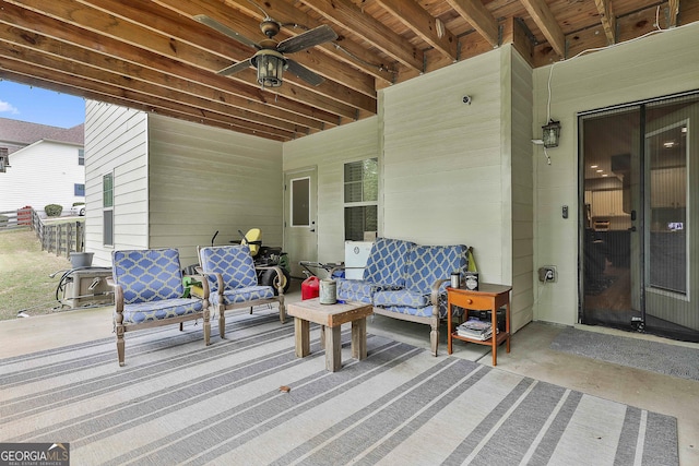 237 Northgate Preserve Dr, Newnan, GA 30265 - wooden deck with ceiling fan